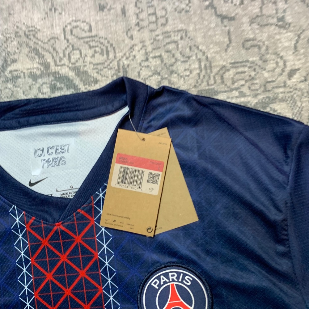 Nike Paris Saint-Germain PSG Jersey Mens Large Navy Blue NEW 2023/24 Home Kit - Picture 3 of 6